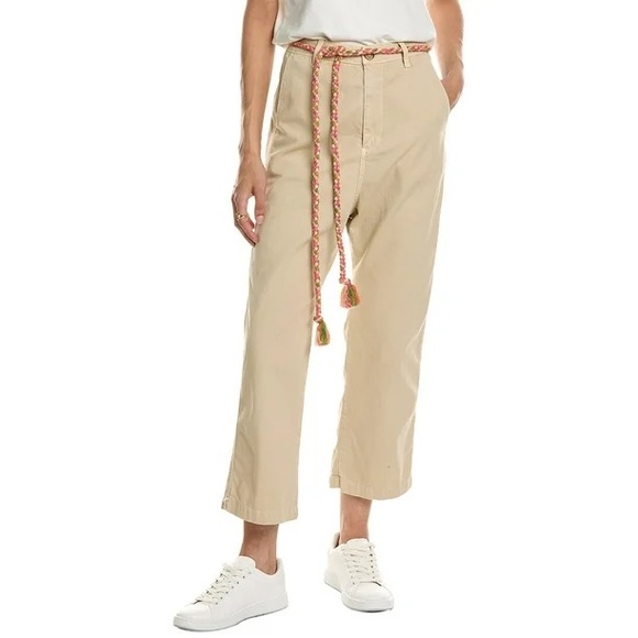 THE GREAT. Pants - THE GREAT Light Tan Cotton garment dyed chino ranger Trousers pants